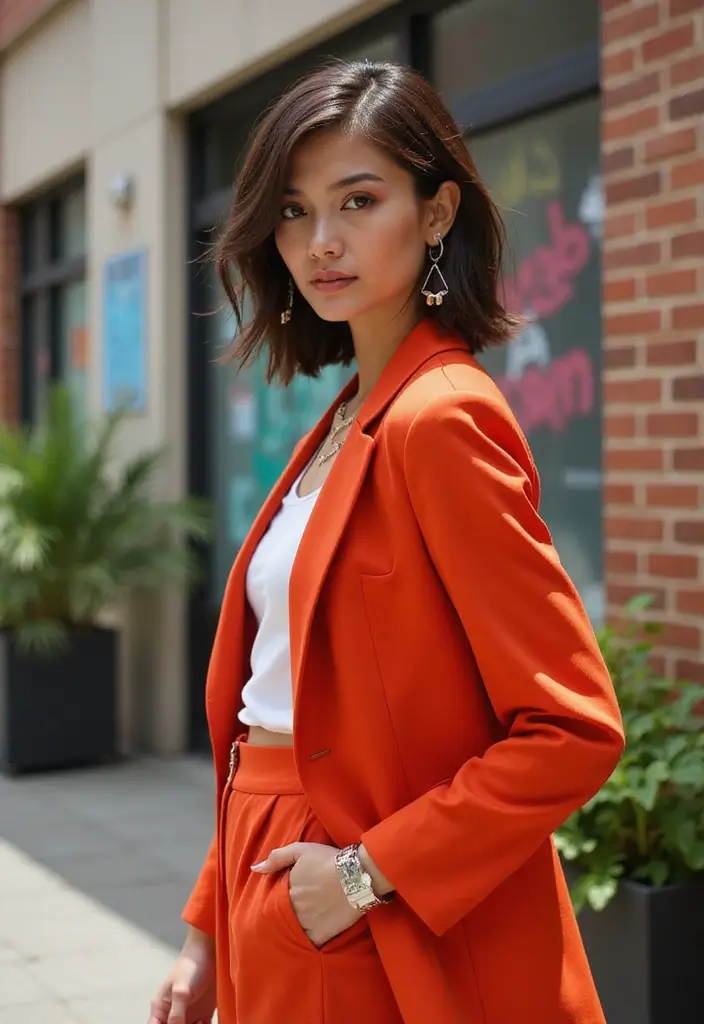 30 Super Cute Short Hairstyles for Round Faces That Flatter Instantly 8 30 Super Cute Short Hairstyles for Round Faces That Flatter Instantly - 8. Asymmetrical Bob