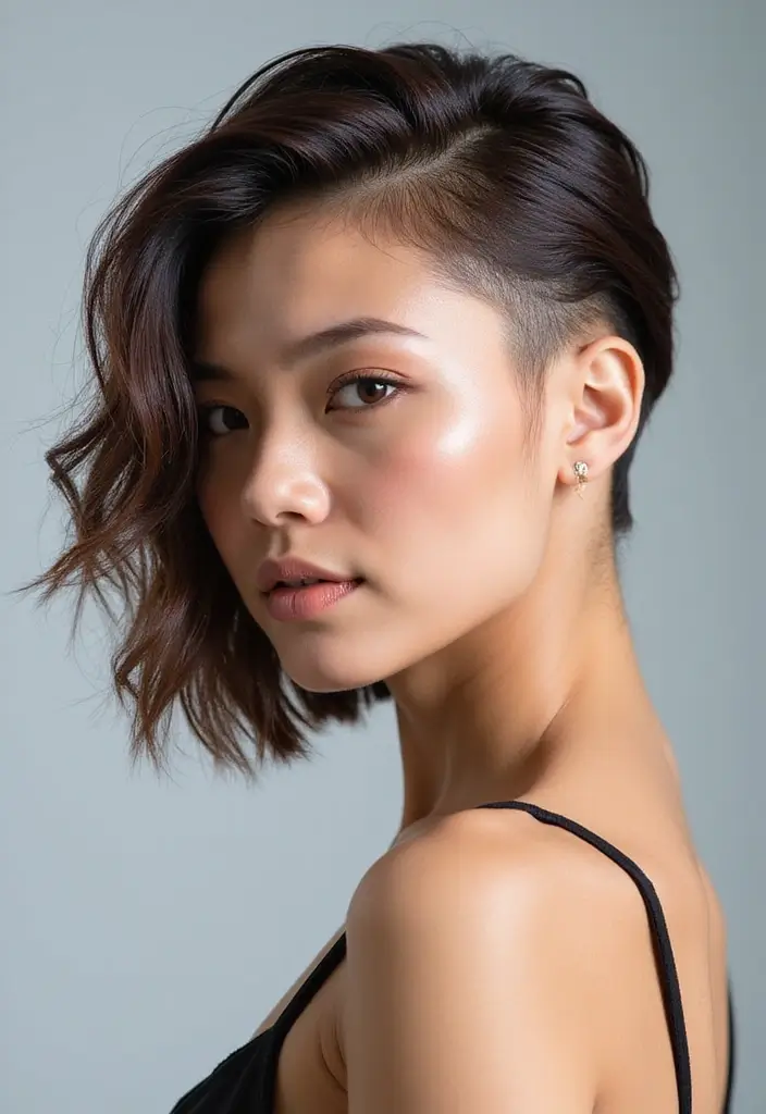 30 Women’s Undercut Hairstyles That Make a Bold Statement 24 30 Women’s Undercut Hairstyles That Make a Bold Statement - 24. Mixed Texture Undercut