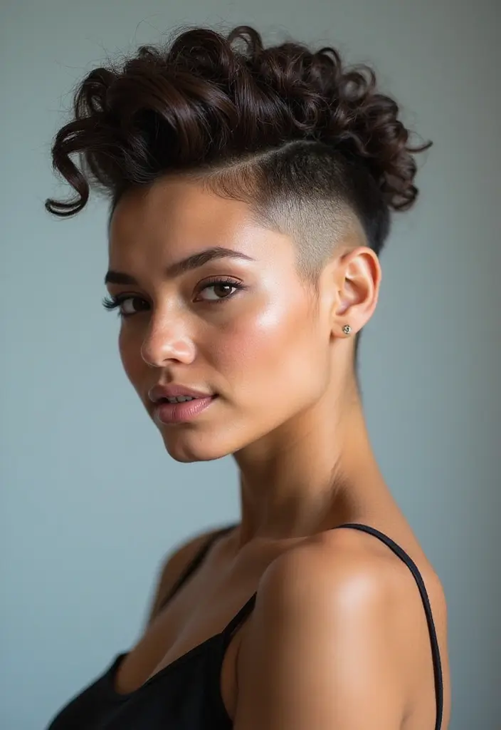 30 Women’s Undercut Hairstyles That Make a Bold Statement 30 30 Women’s Undercut Hairstyles That Make a Bold Statement - 30. Creative Puff Undercut