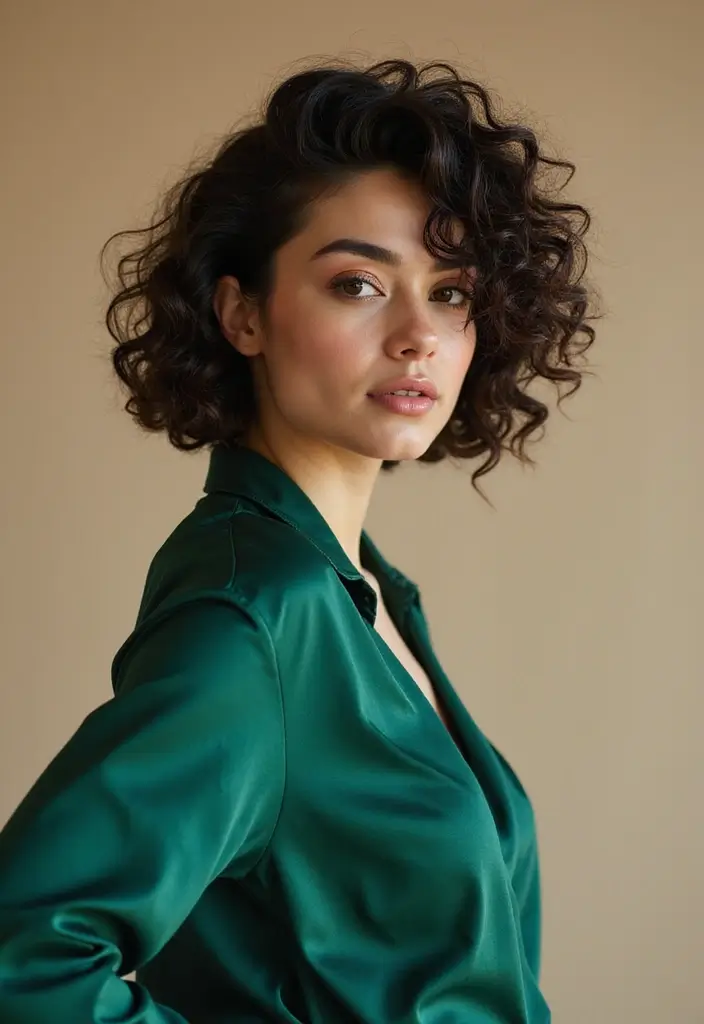 25 Bob Haircuts for Black Women: Chic, Bold, and Beautiful 7 25 Bob Haircuts for Black Women: Chic, Bold, and Beautiful - 7. Curly Bob with Undercut