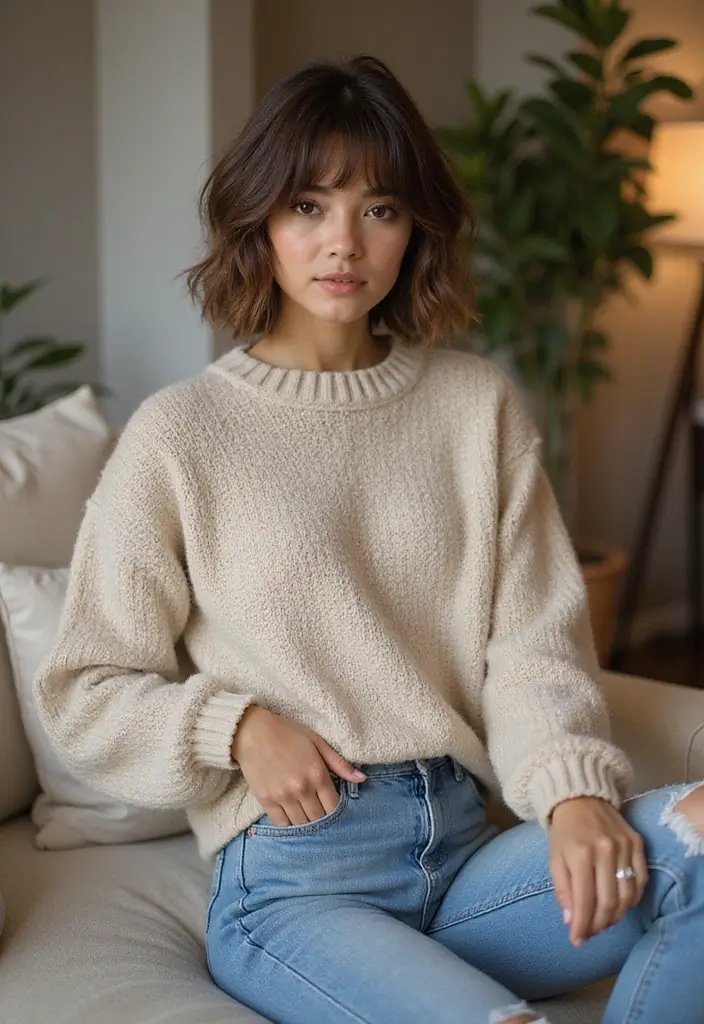 25 Bob Haircuts for Black Women: Chic, Bold, and Beautiful 9 25 Bob Haircuts for Black Women: Chic, Bold, and Beautiful - 9. Messy Bob