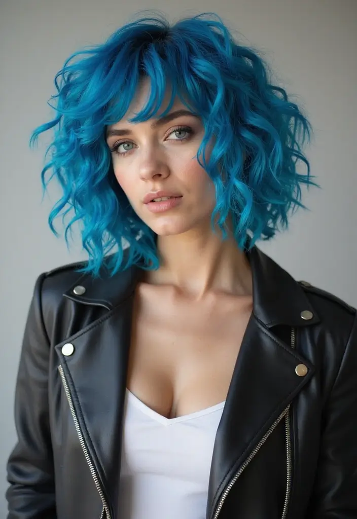 25 Edgy Short Choppy Haircuts You’ll Fall In Love With 10 25 Edgy Short Choppy Haircuts You’ll Fall In Love With - 10. Bold Color with Choppy Curls