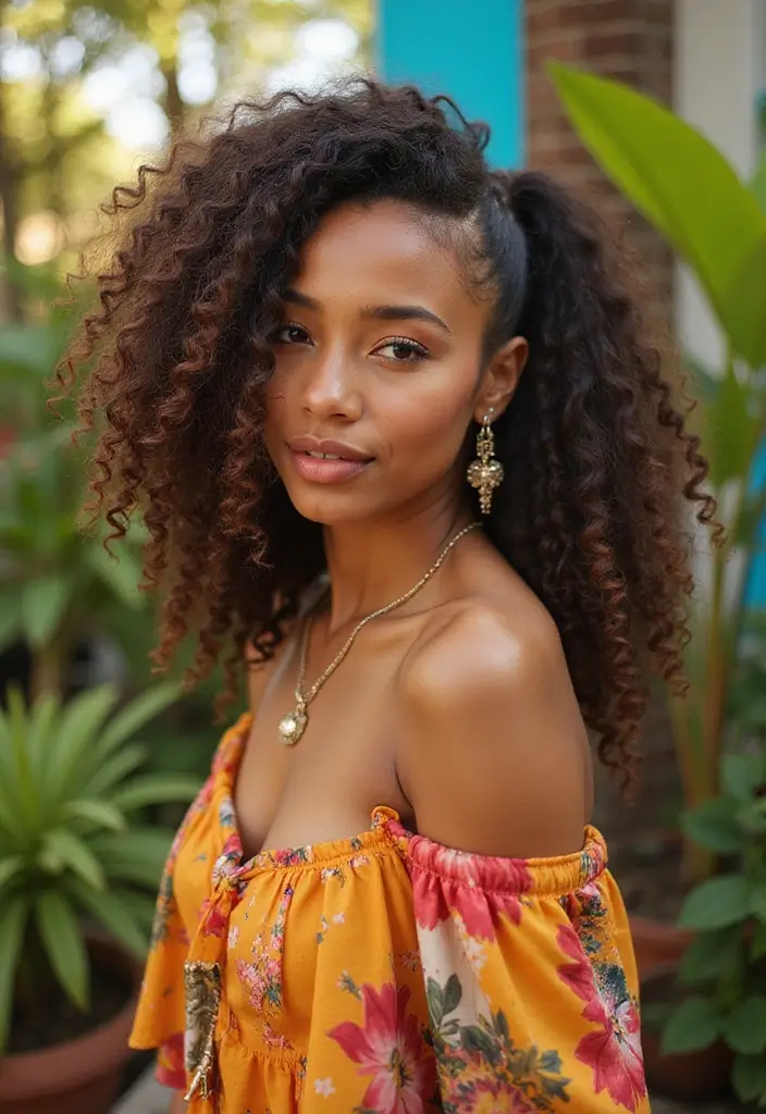 25 Edgy Short Choppy Haircuts You’ll Fall In Love With 24 25 Edgy Short Choppy Haircuts You’ll Fall In Love With - 20. Voluminous Curly Side Ponytail