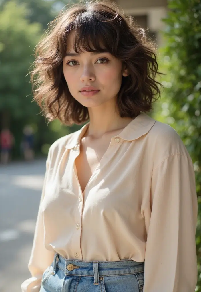 25 Edgy Short Choppy Haircuts You’ll Fall In Love With 6 25 Edgy Short Choppy Haircuts You’ll Fall In Love With - 6. Curly Bangs with a Choppy Cut