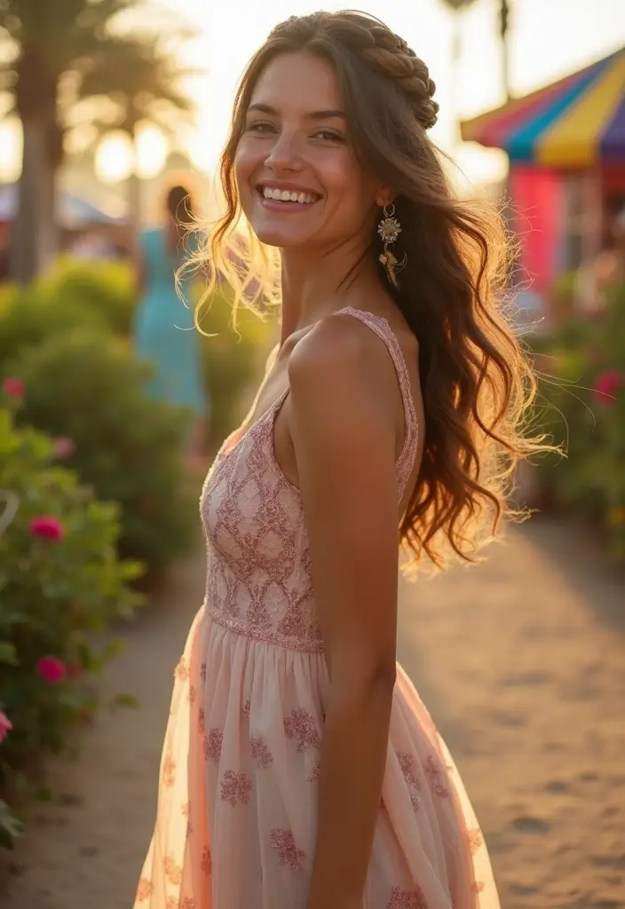 25 Flattering Hairstyles for Your Body Type That Truly Fit You 8 25 Flattering Hairstyles for Your Body Type That Truly Fit You - 8. Braided Crown with Loose Curls for All Shapes