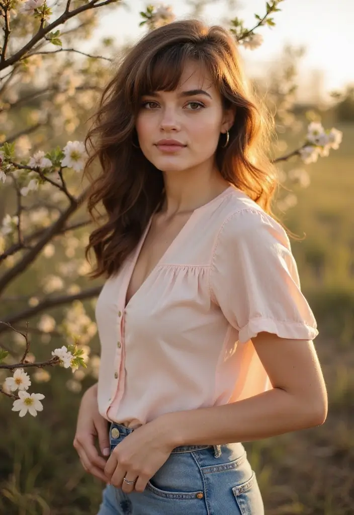 25 Gorgeous Fringe Hairstyles To Instantly Refresh Your Look - 10. Soft Curly Fringe