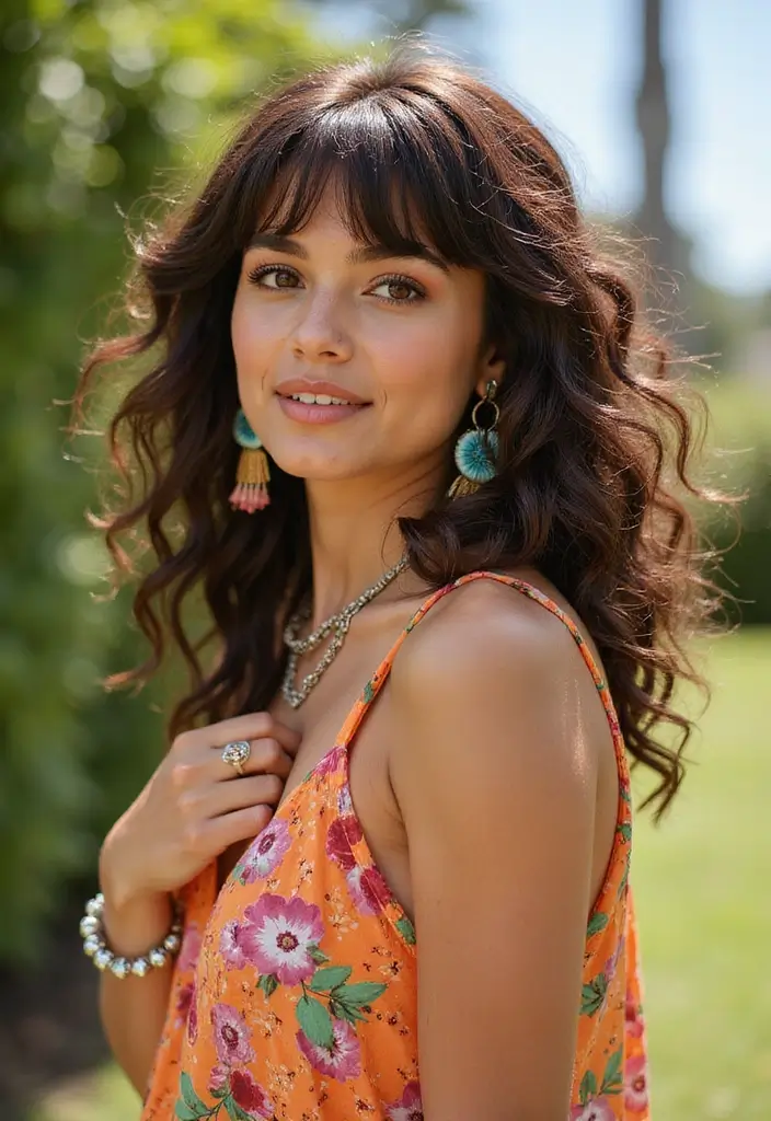 25 Gorgeous Fringe Hairstyles To Instantly Refresh Your Look - 11. Curly Bangs with Highlights