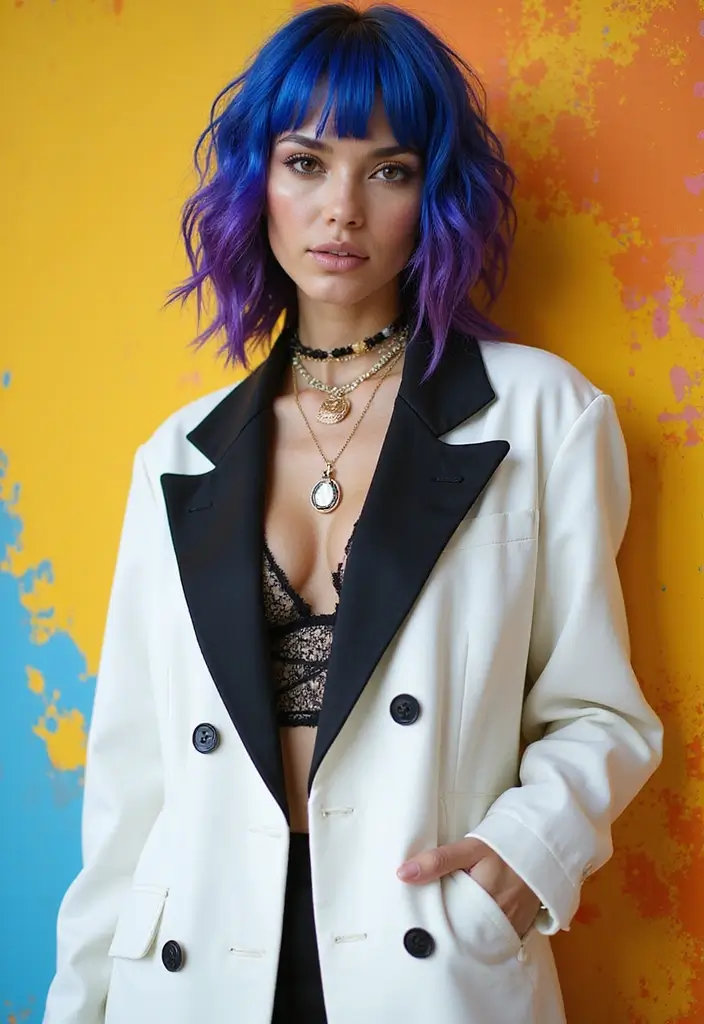 25 Gorgeous Fringe Hairstyles To Instantly Refresh Your Look - 14. Bold Color Fringe