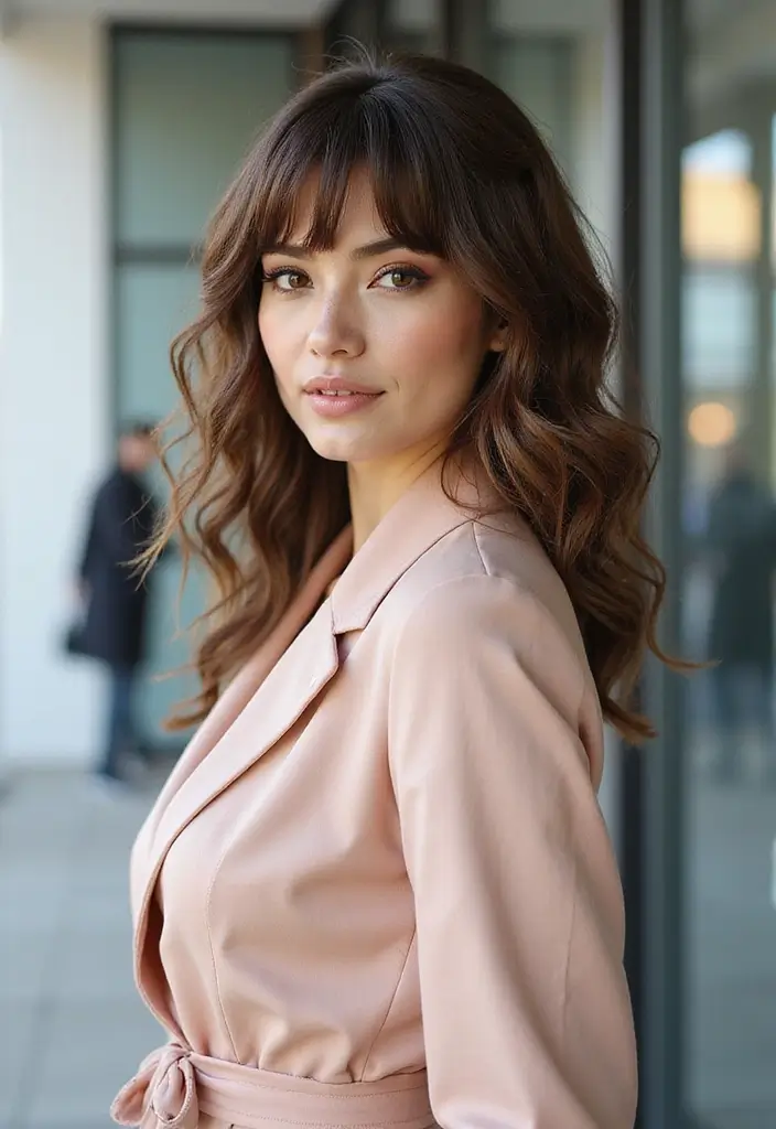 25 Gorgeous Fringe Hairstyles To Instantly Refresh Your Look - 15. Curly Fringe with Tapered Sides