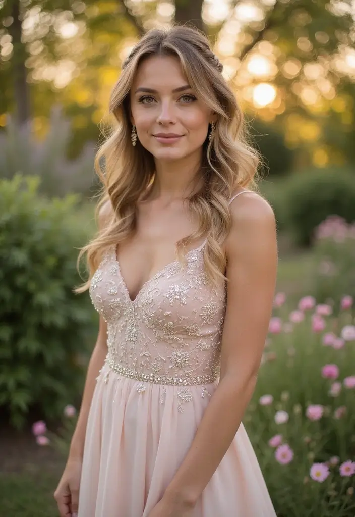 25 Ravishing Mother Of The Bride Hairstyles To Steal The Show 14 25 Ravishing Mother Of The Bride Hairstyles To Steal The Show - 12. Soft Waves with Side Braid