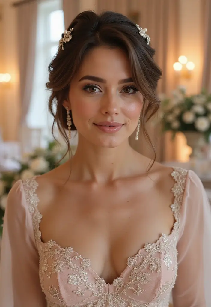 25 Ravishing Mother Of The Bride Hairstyles To Steal The Show 6 25 Ravishing Mother Of The Bride Hairstyles To Steal The Show - 6. Twisted Half-Up Style