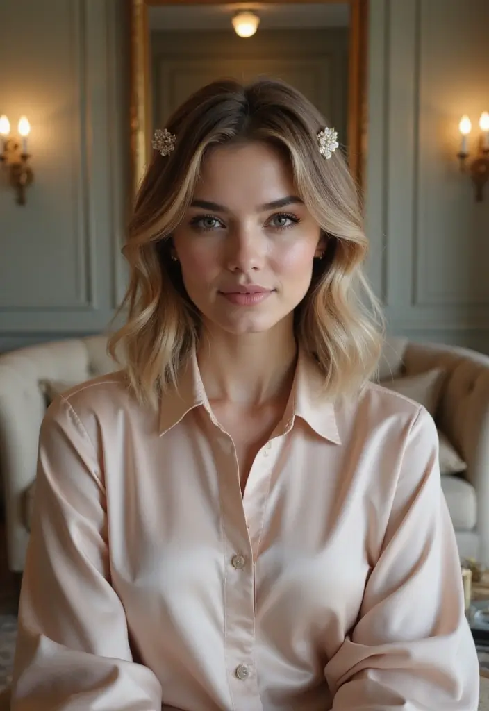 25 Short Wedding Hairstyles That Will Make You Say WOW 26 25 Short Wedding Hairstyles That Will Make You Say WOW - 22. Elegant Lob