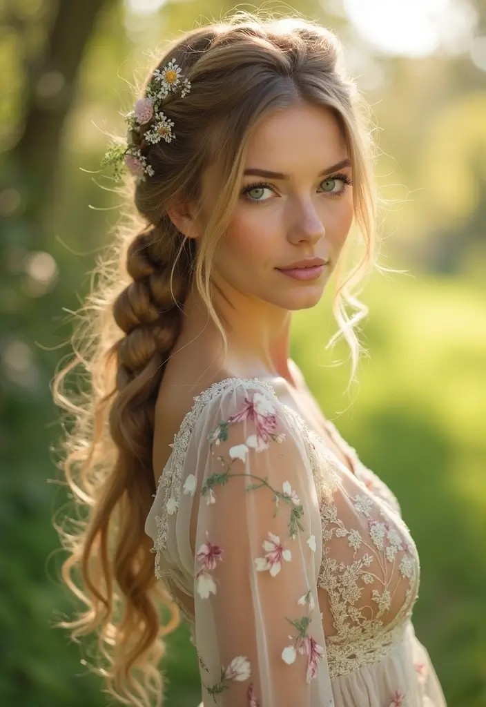 25 Short Wedding Hairstyles That Will Make You Say WOW 28 25 Short Wedding Hairstyles That Will Make You Say WOW - 24. Soft Boho Braid