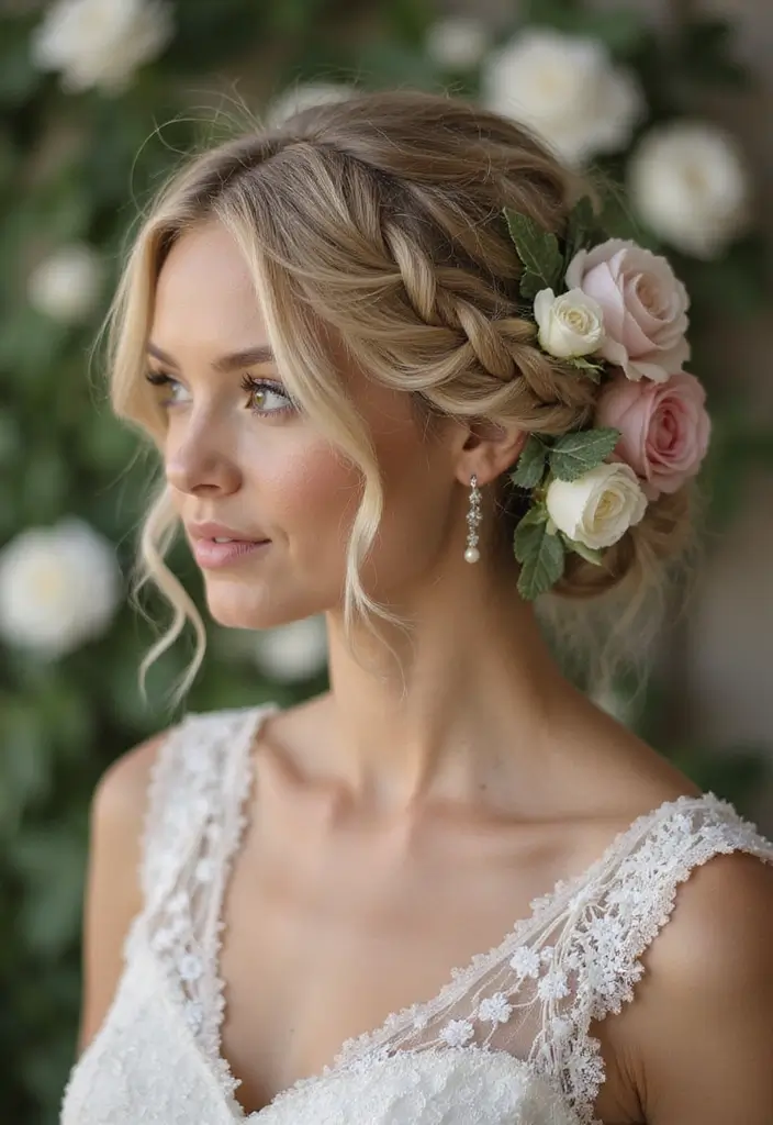 25 Short Wedding Hairstyles That Will Make You Say WOW 4 25 Short Wedding Hairstyles That Will Make You Say WOW - 4. Short and Sweet Braids
