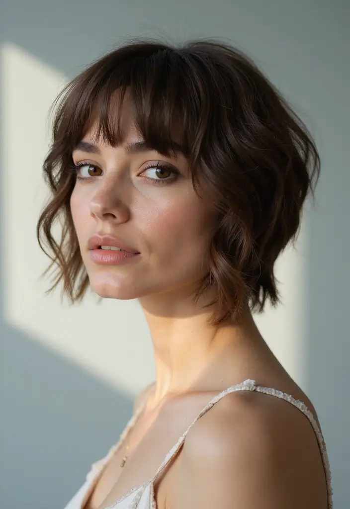 26 Short Hairstyles for Fine Hair Over 60 That Add Volume and Style 18 26 Short Hairstyles for Fine Hair Over 60 That Add Volume and Style - 16. Short Layered Cut with Volume