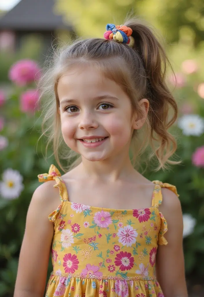 27 Adorable Little Girl Hairstyles Perfect For Any Occasion 10 27 Adorable Little Girl Hairstyles Perfect For Any Occasion - 10. Simple Ponytail with a Twist