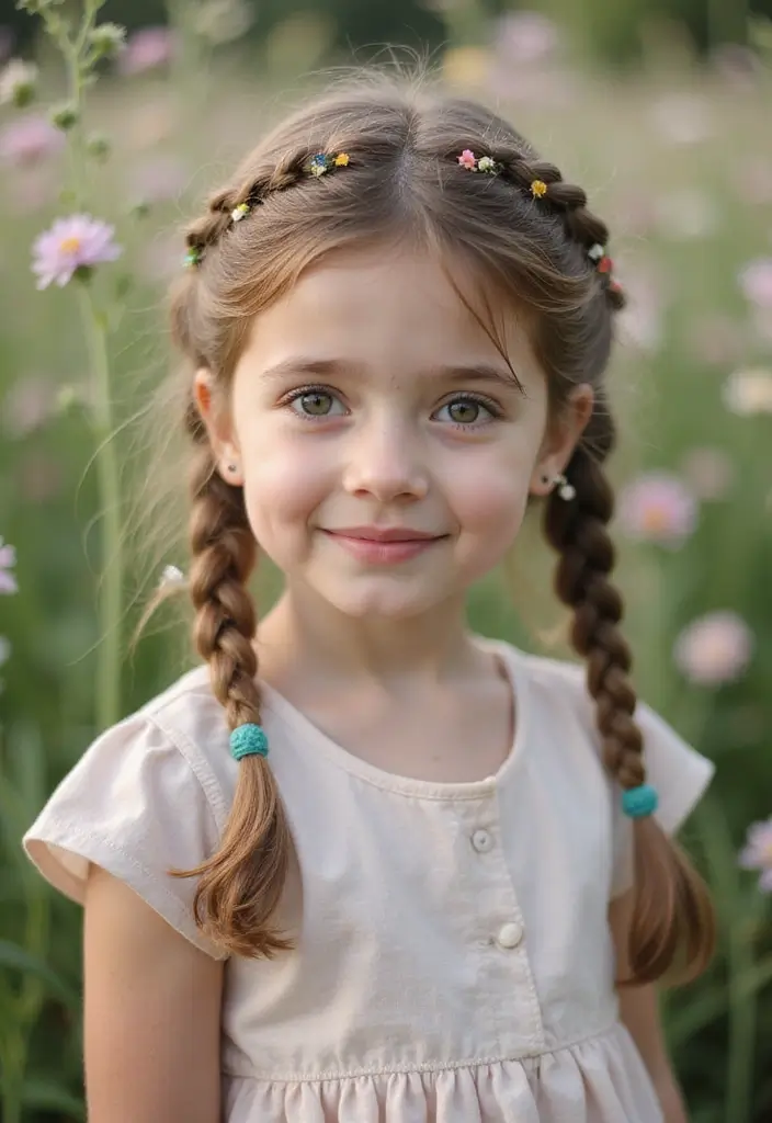 27 Adorable Little Girl Hairstyles Perfect For Any Occasion 26 27 Adorable Little Girl Hairstyles Perfect For Any Occasion - 22. Twisted Flower Braid