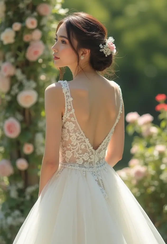 27 Half Up Half Down Wedding Hairstyles: Elegant Ideas for Brides 26 27 Half Up Half Down Wedding Hairstyles: Elegant Ideas for Brides - 22. Half Up Twisted Bun
