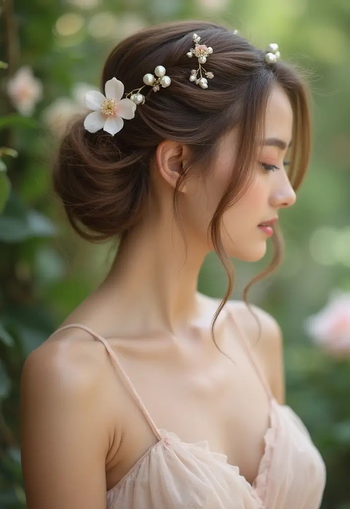 27 Half Up Half Down Wedding Hairstyles: Elegant Ideas for Brides 3 27 Half Up Half Down Wedding Hairstyles: Elegant Ideas for Brides - 3. Twisted Half Updo with Loose Waves