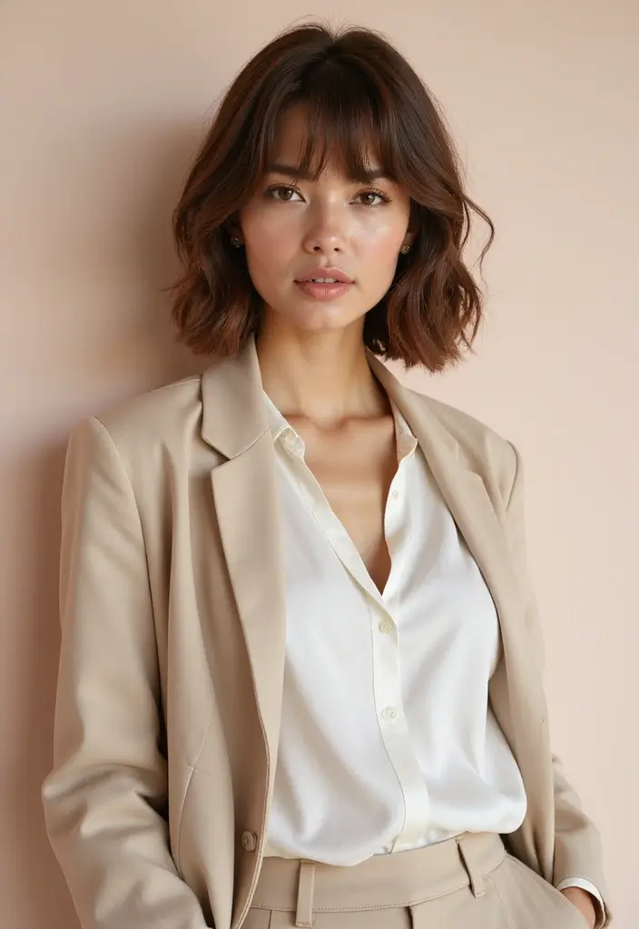 27 Medium Length Brown Hairstyles That Always Look Polished 22 27 Medium Length Brown Hairstyles That Always Look Polished - 20. Soft Layered Bob