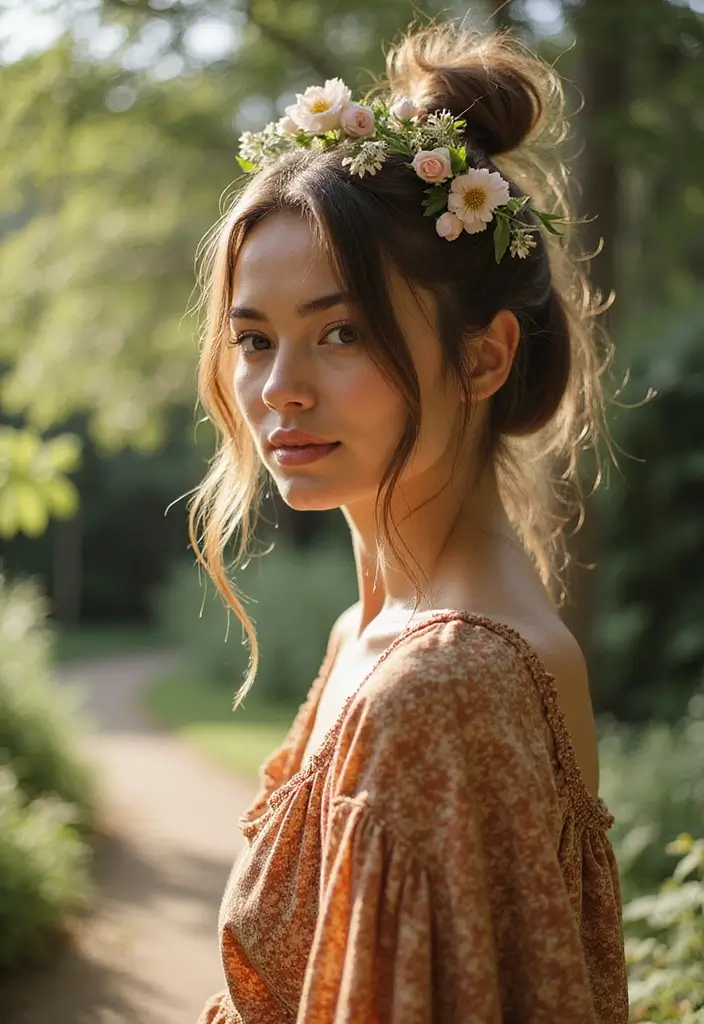27 Messy Updos for Long Hair That Look Effortless and Elegant 1 27 Messy Updos for Long Hair That Look Effortless and Elegant - 1. The Loose Boho Bun