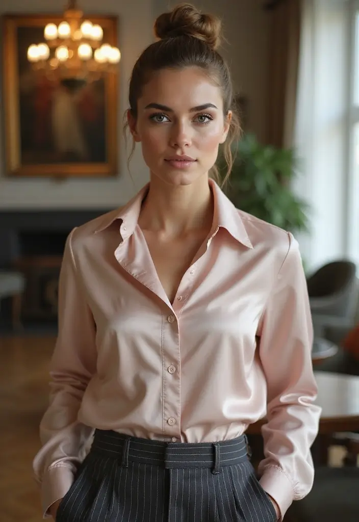 27 Messy Updos for Long Hair That Look Effortless and Elegant 11 27 Messy Updos for Long Hair That Look Effortless and Elegant - 11. The Twisted Bun