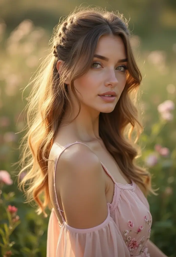 27 Messy Updos for Long Hair That Look Effortless and Elegant 19 27 Messy Updos for Long Hair That Look Effortless and Elegant - 17. The Elegant Messy Half Braid