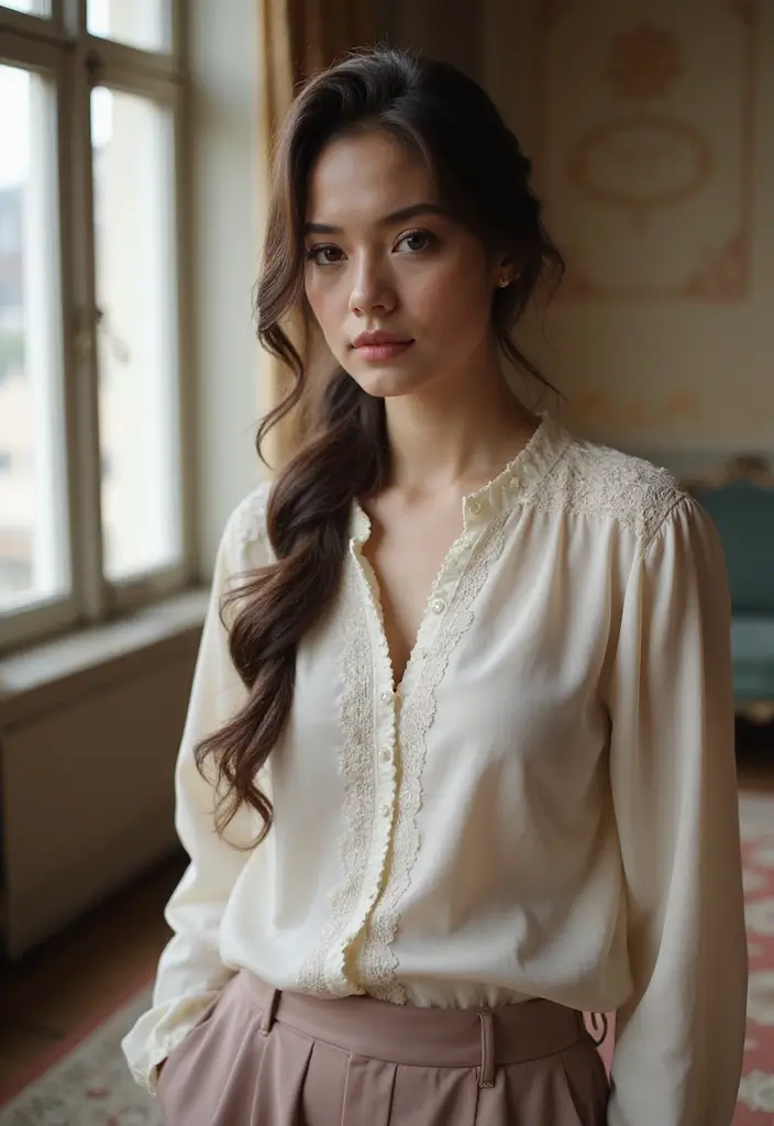 27 Messy Updos for Long Hair That Look Effortless and Elegant 20 27 Messy Updos for Long Hair That Look Effortless and Elegant - 18. The Messy French Twist