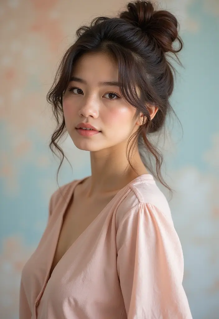 27 Messy Updos for Long Hair That Look Effortless and Elegant 25 27 Messy Updos for Long Hair That Look Effortless and Elegant - 21. The Textured Messy Updo
