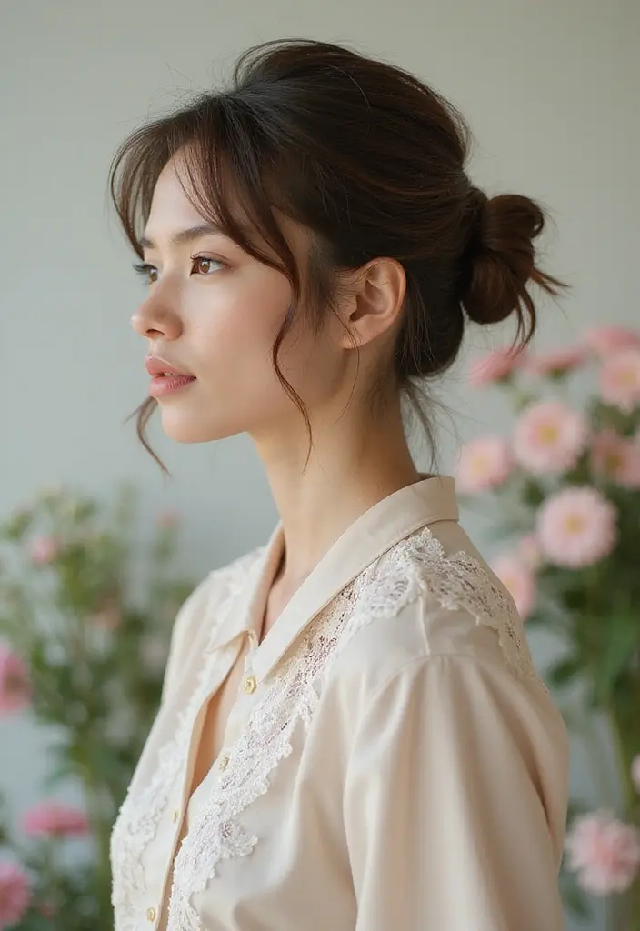 27 Messy Updos for Long Hair That Look Effortless and Elegant 6 27 Messy Updos for Long Hair That Look Effortless and Elegant - 6. The Messy Chignon