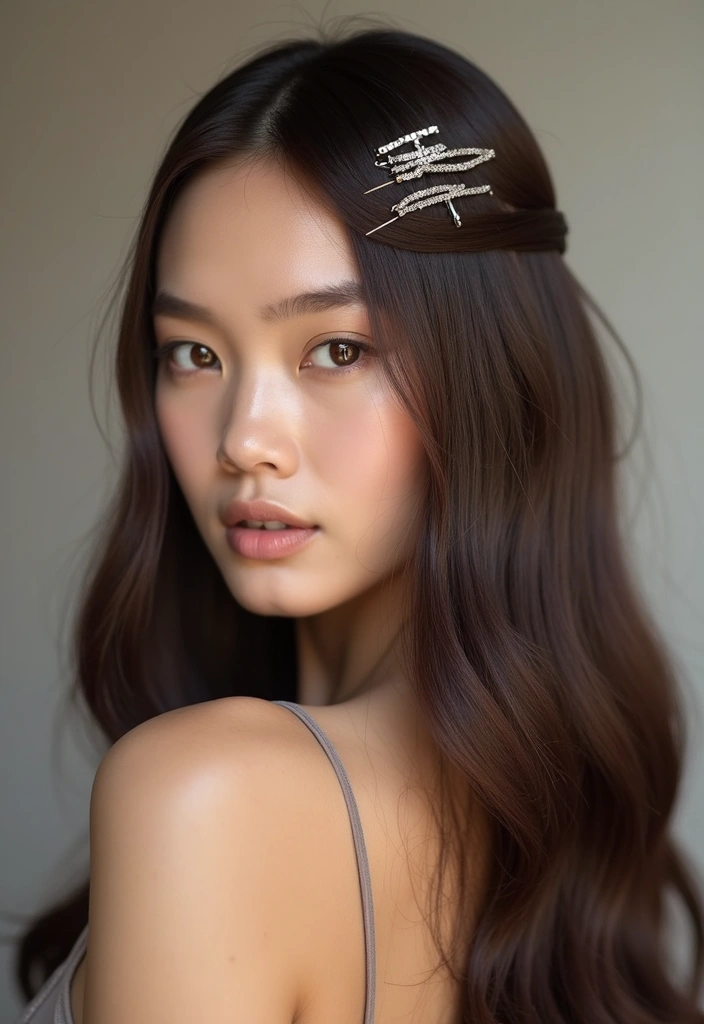 27 Scrumptious Vibrant Hues For Chocolate Brown Hair 29 27 Scrumptious Vibrant Hues For Chocolate Brown Hair - 25. Elegant Silver Accents