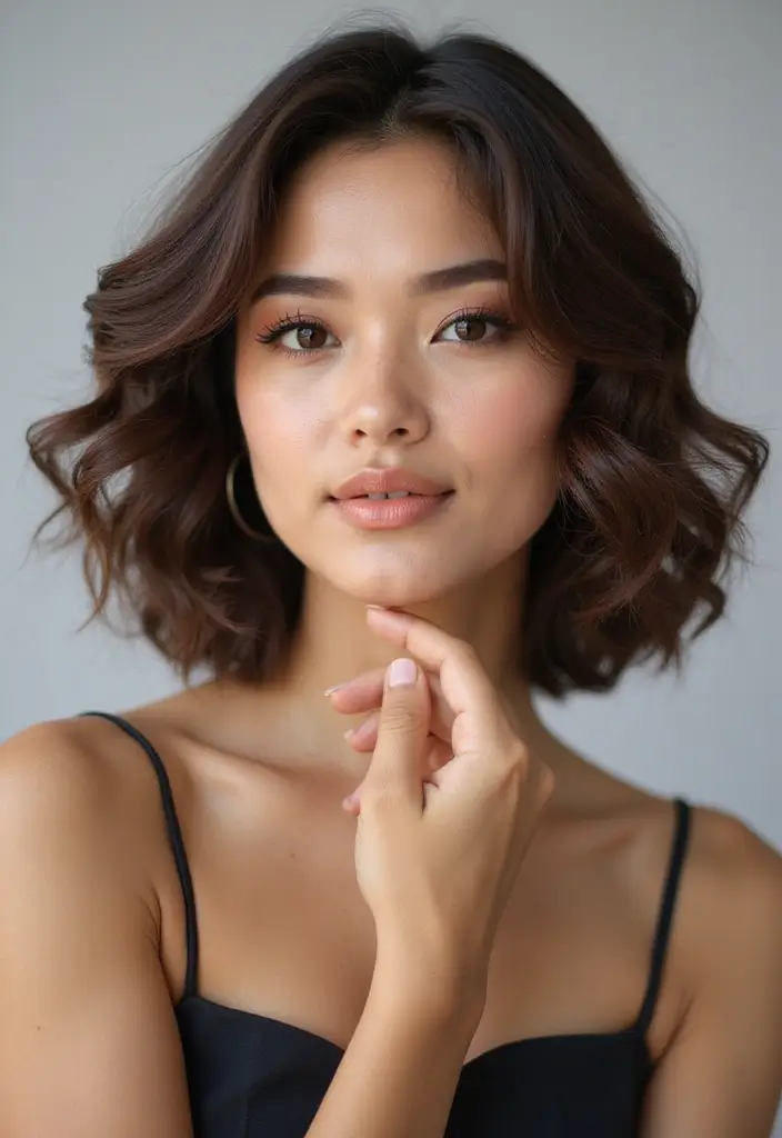 27 Unique Curly Bob Hairstyle Variations You Can’t Miss 11 27 Unique Curly Bob Hairstyle Variations You Can’t Miss - 11. Curly Bob with a Center Part