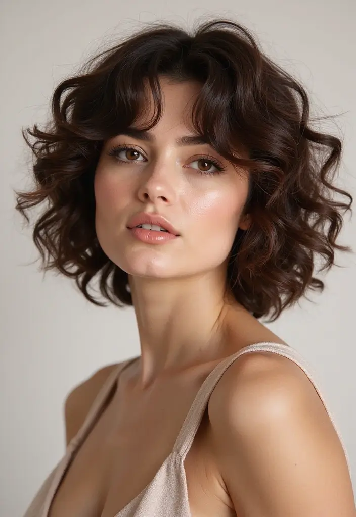 27 Unique Curly Bob Hairstyle Variations You Can’t Miss 14 27 Unique Curly Bob Hairstyle Variations You Can’t Miss - 12. Curly Bob for Fine Hair