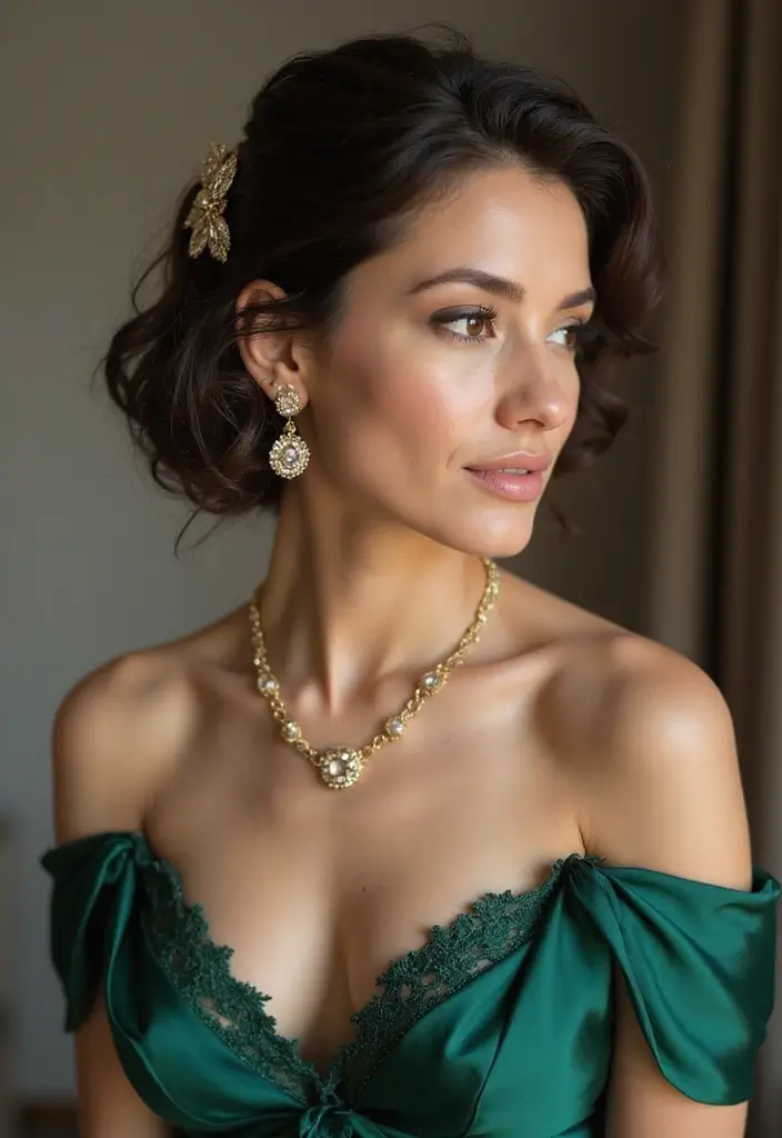 27 Unique Curly Bob Hairstyle Variations You Can’t Miss 21 27 Unique Curly Bob Hairstyle Variations You Can’t Miss - 19. Curly Bob for Special Occasions
