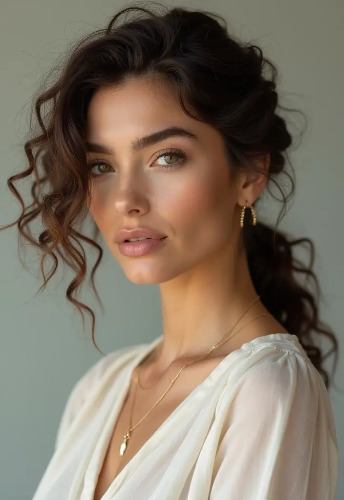 27 Unique Curly Bob Hairstyle Variations You Can’t Miss 22 27 Unique Curly Bob Hairstyle Variations You Can’t Miss - 20. Curly Bob with a Ponytail