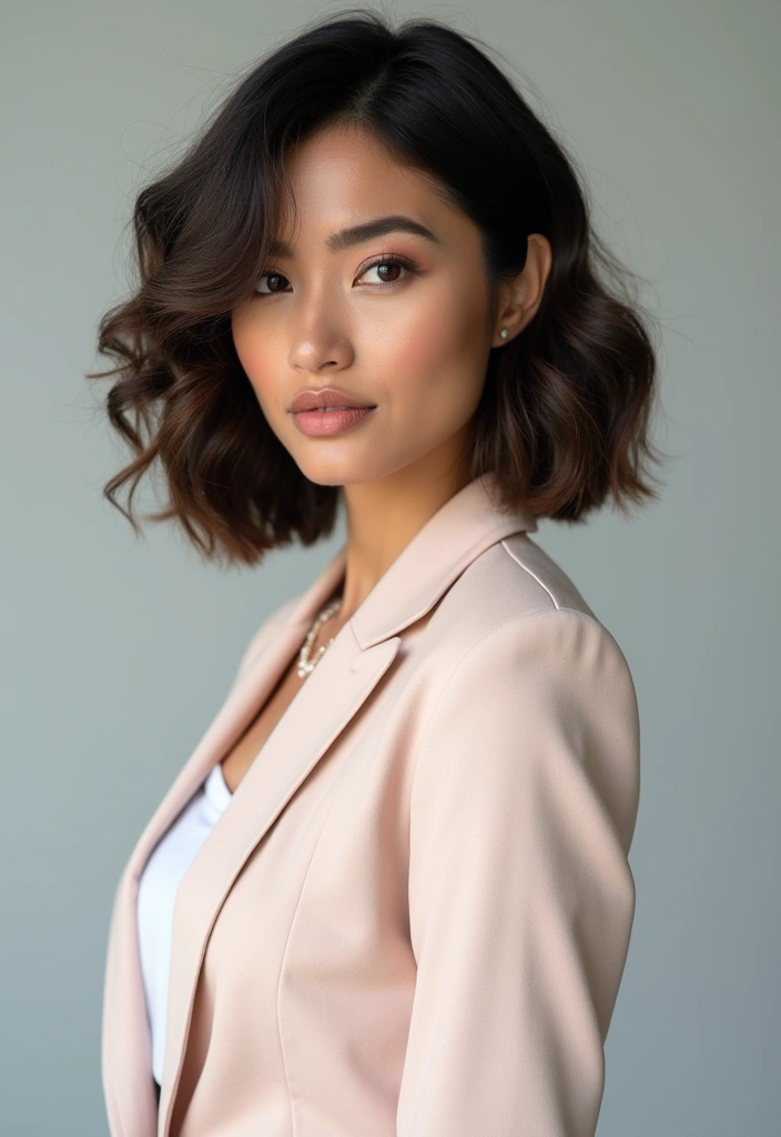 27 Unique Curly Bob Hairstyle Variations You Can’t Miss 30 27 Unique Curly Bob Hairstyle Variations You Can’t Miss - 26. Curly Bob for Work