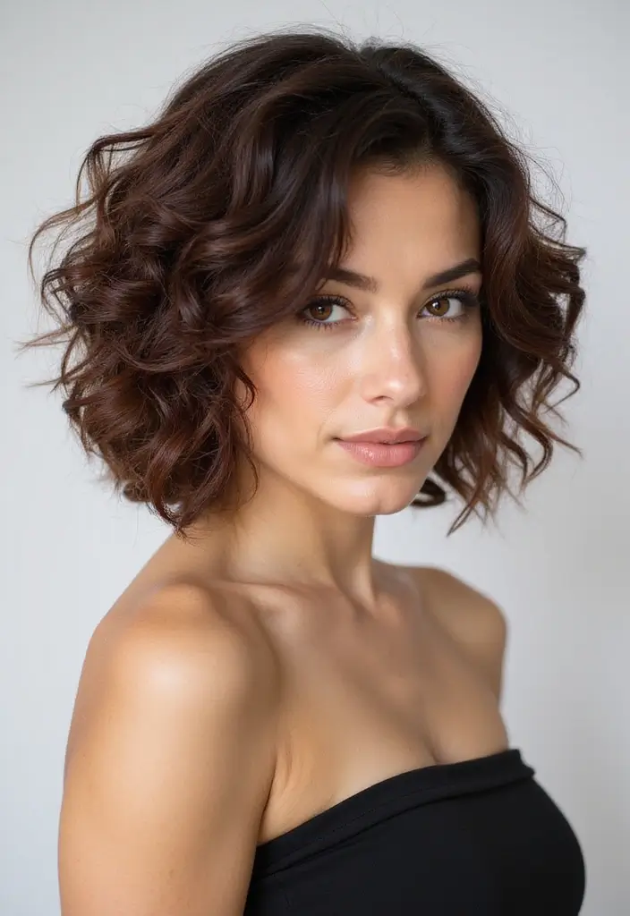 27 Unique Curly Bob Hairstyle Variations You Can’t Miss 5 27 Unique Curly Bob Hairstyle Variations You Can’t Miss - 5. Curly Bob with Undercut