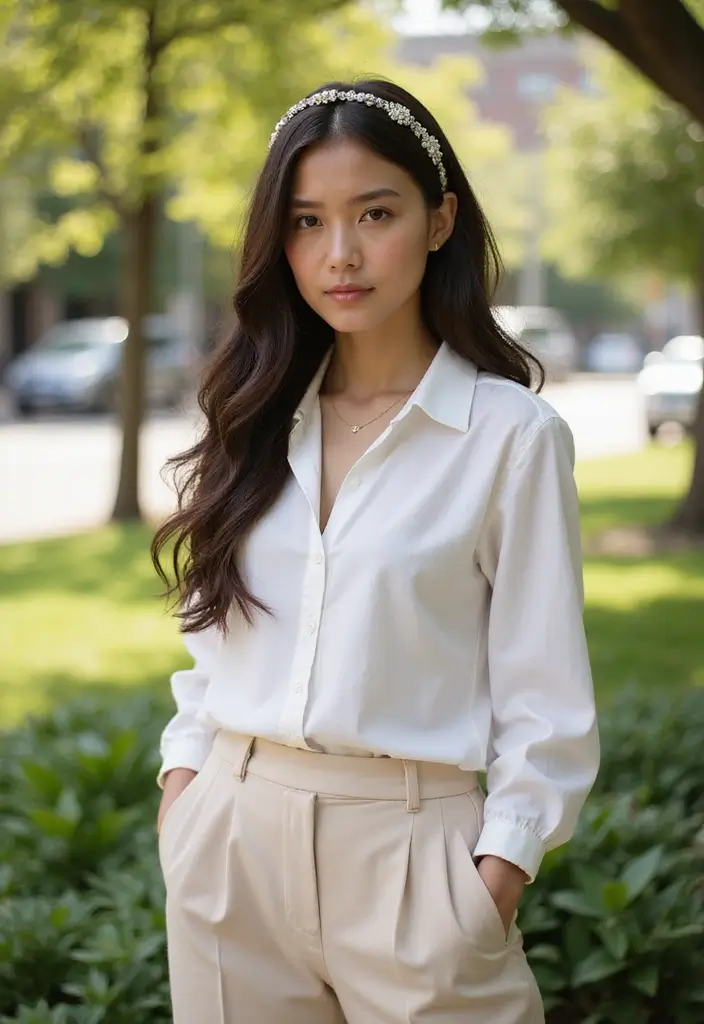 28 Best Long Straight Hairstyles & Haircuts To Highlight Your Charm 25 28 Best Long Straight Hairstyles & Haircuts To Highlight Your Charm - 21. Straight with Hair Accessories