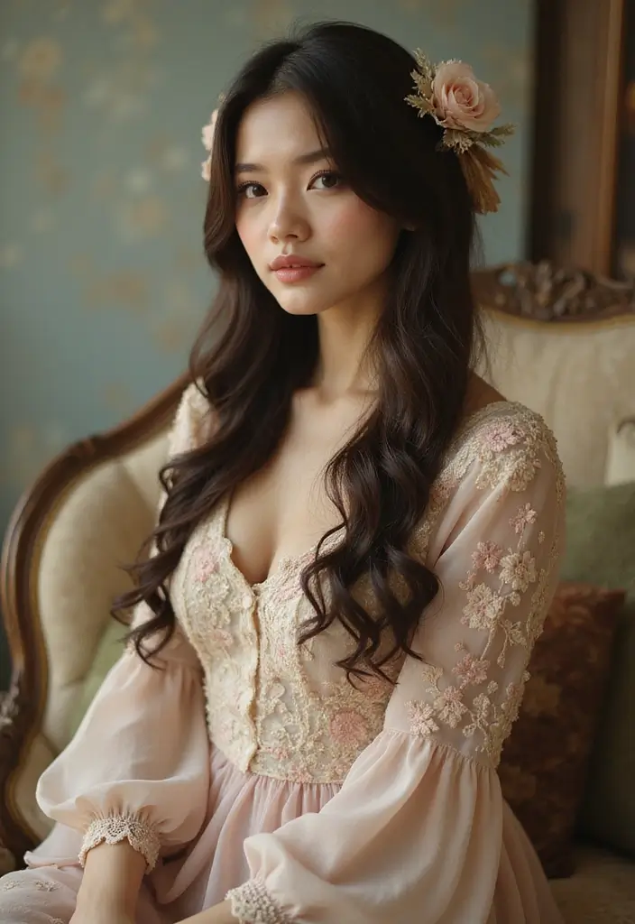 28 Best Long Straight Hairstyles & Haircuts To Highlight Your Charm 30 28 Best Long Straight Hairstyles & Haircuts To Highlight Your Charm - 26. Straight Hair with Vintage Flair