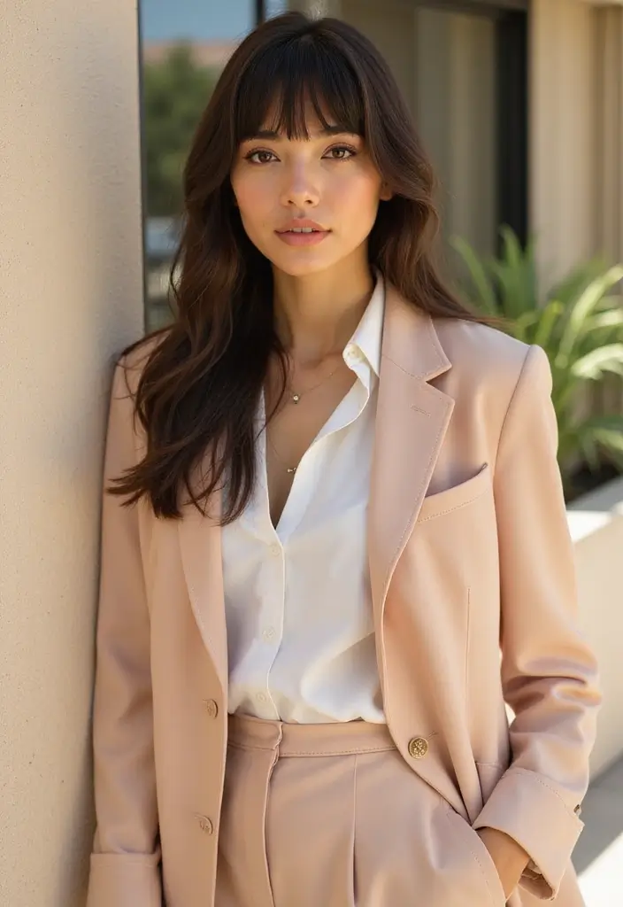 28 Best Long Straight Hairstyles & Haircuts To Highlight Your Charm 6 28 Best Long Straight Hairstyles & Haircuts To Highlight Your Charm - 6. Straight with Bangs