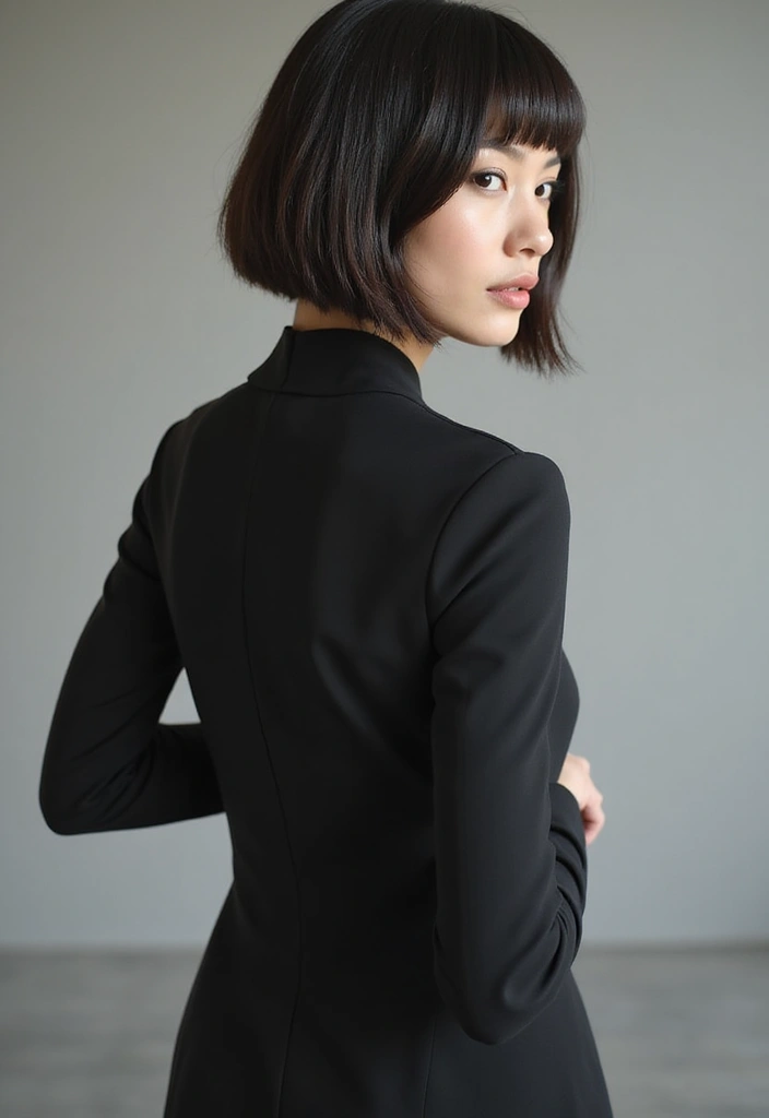 28 Blunt Bob with Bangs Hairstyles Sleek, Sharp and Sophisticated 3 28 Blunt Bob with Bangs Hairstyles Sleek, Sharp and Sophisticated - 3. Sleek Blunt Bob with Side-Swept Bangs
