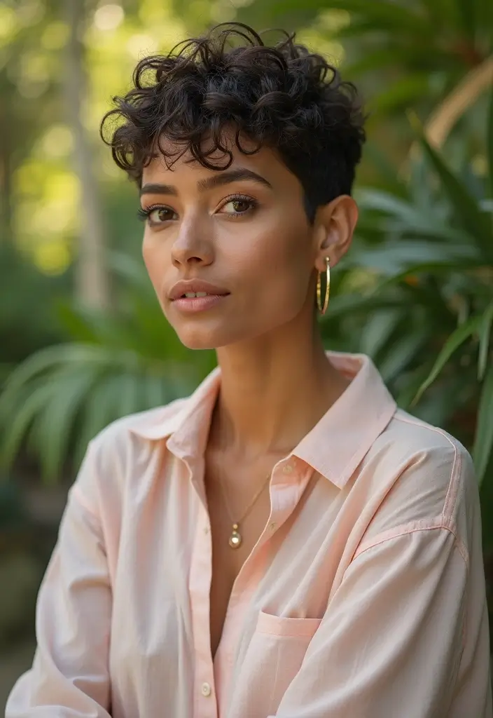 28 Chic Short Pixie Haircuts Full Of Femininity & Practicality 15 28 Chic Short Pixie Haircuts Full Of Femininity & Practicality - 13. Natural Texture Pixie