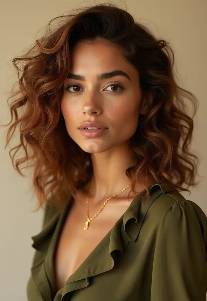 28 Face Framing Highlights Ideas That Instantly Brighten Your Look - 14. Warm Chestnut Balayage