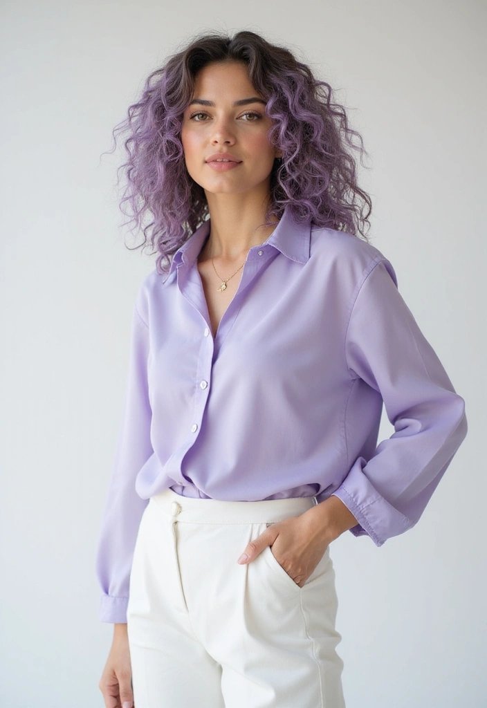 28 Face Framing Highlights Ideas That Instantly Brighten Your Look - 23. Soft Lavender Highlights