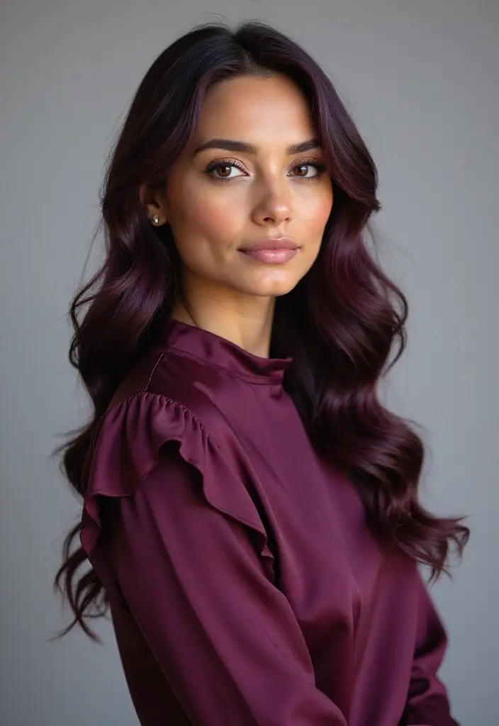 28 Irresistible Burgundy Hair Color Ideas For Brunettes, Blondes & Redheads 6 28 Irresistible Burgundy Hair Color Ideas For Brunettes, Blondes & Redheads - 6. Cool Burgundy Shades for Medium Skin Tones