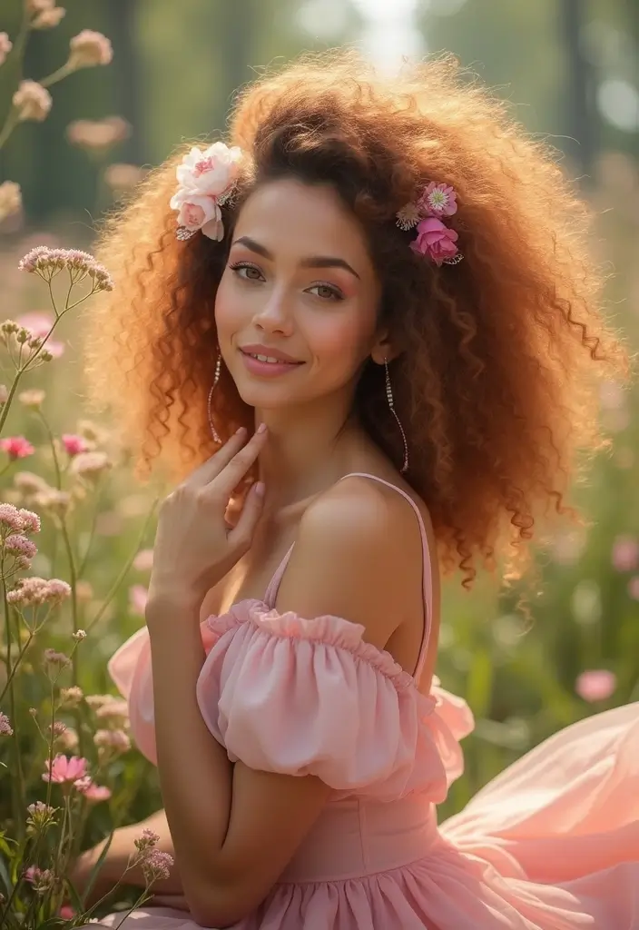 28 Shoulder Length Hairstyles That Never Go Out of Style 32 28 Shoulder Length Hairstyles That Never Go Out of Style - 28. Curly Wonderland Look