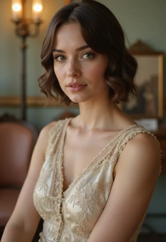 28 Winning Bob Haircut Ideas For Fine Hair That Impress 25 28 Winning Bob Haircut Ideas For Fine Hair That Impress - 21. Vintage Bob with Waves