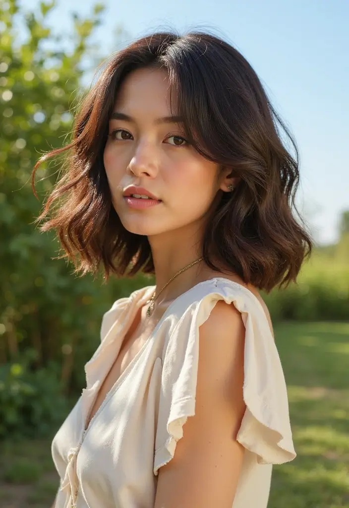 28 Winning Bob Haircut Ideas For Fine Hair That Impress 8 28 Winning Bob Haircut Ideas For Fine Hair That Impress - 8. Wavy Bob with Textured Ends