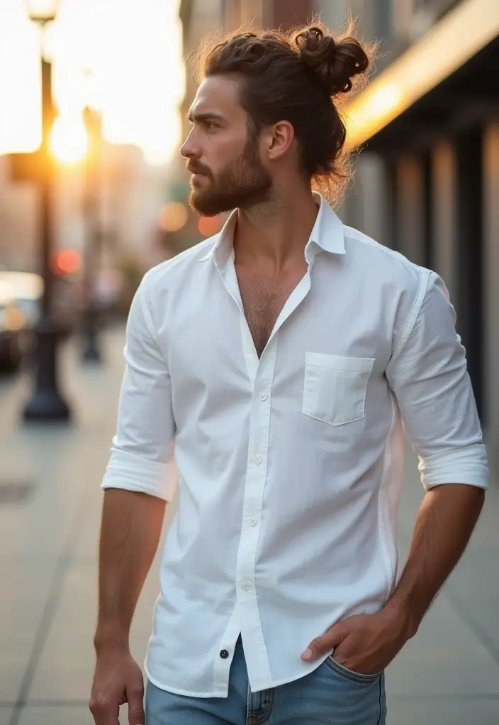 29 Fresh Short Hairstyles & Haircuts For Boys And Men 31 29 Fresh Short Hairstyles & Haircuts For Boys And Men - 27. The Curly Man Bun