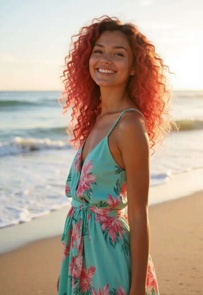 29 Hair Highlights Ideas for a Fresh, Youthful Glow 22 29 Hair Highlights Ideas for a Fresh, Youthful Glow - 20. Coral Highlights